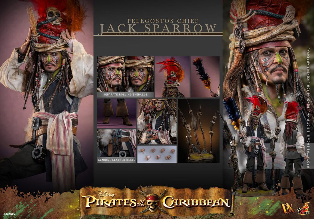 Aangekondigd: Pirates Of The Caribbean Pelegostos Chief Jack Sparrow van Hot Toys
