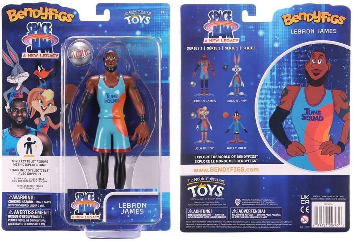 Space Jam 2 Bendyfigs Bendable Figure Lebron James