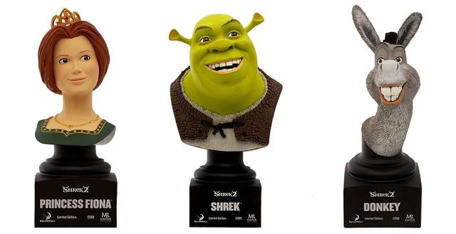 Shrek 2 Shrek, Princess Fiona & Donkey Collectible Busts