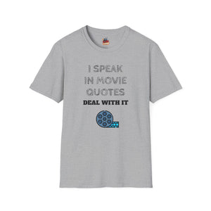 Acme Movie Store Exclusive Shirt "I Speak In Movie Quotes, Deal With It"