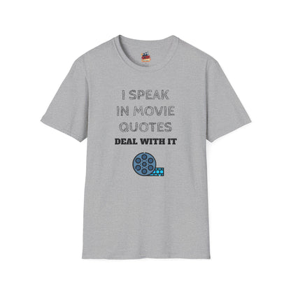 Acme Movie Store Exclusive Shirt "I Speak In Movie Quotes, Deal With It"