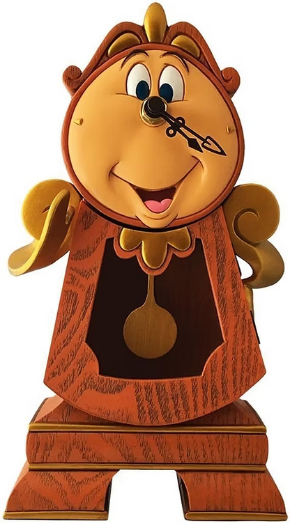 Disney's Beauty and the Beast Cogsworth Working Clock
