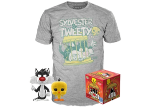 Looney Tunes POP! & Tee set Pop en T-Shirt Sylvester & Tweety FLOCKED! #309