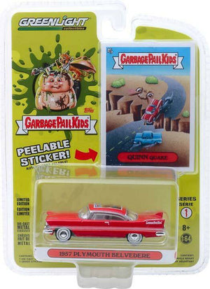 Garbage Pail Kids Series 1 Quinn Quake 1957 Plymouth Belvedere