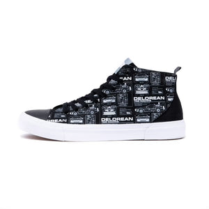 Akedo x Back to the Future schematic black signature high top
