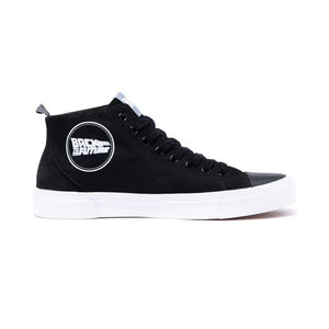 Akedo x Back to the Future schematic black signature high top