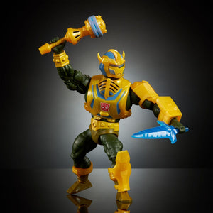 Masters of the Universe x Transformers Action Figure Bumblebee Armor Man-At-Arms European Exclusive